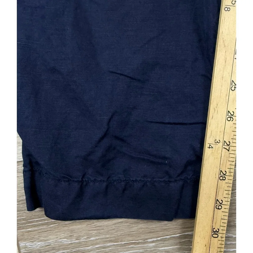 Polo Ralph Lauren Men's Straight Fit Linen Blend Pants 34x30 Navy Blue Chino